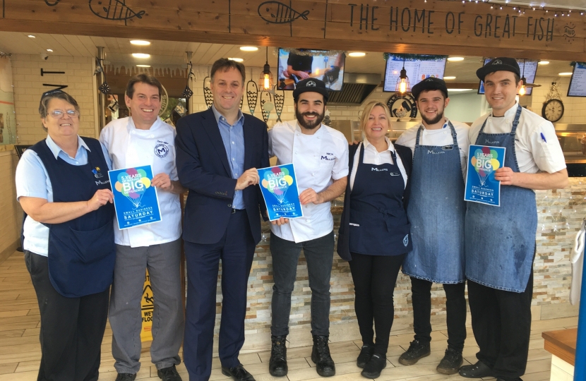 julian sturdy mp small business saturday millers fish and chips