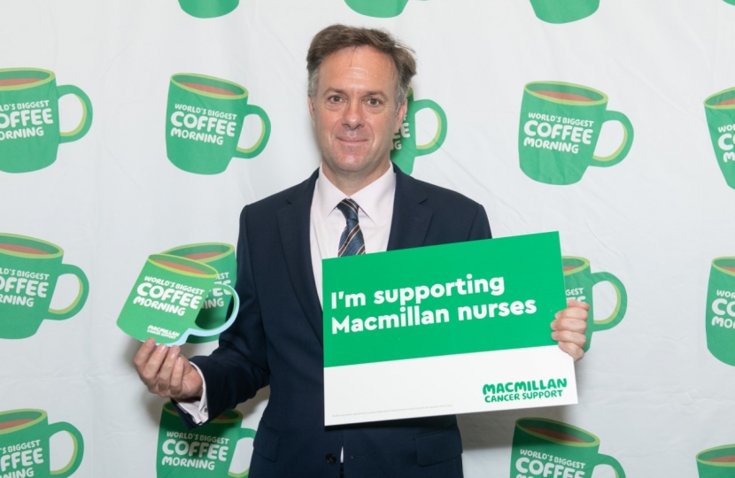 Julian Sturdy MP Macmillan Cancer