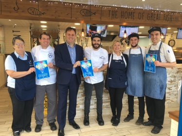 julian sturdy mp small business saturday millers fish and chips