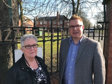 Paul Doughty and Sian Wiseman at Strensall Barracks