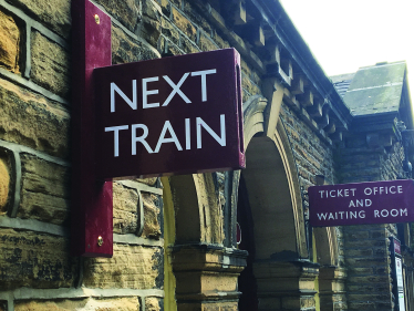 Next Train sign